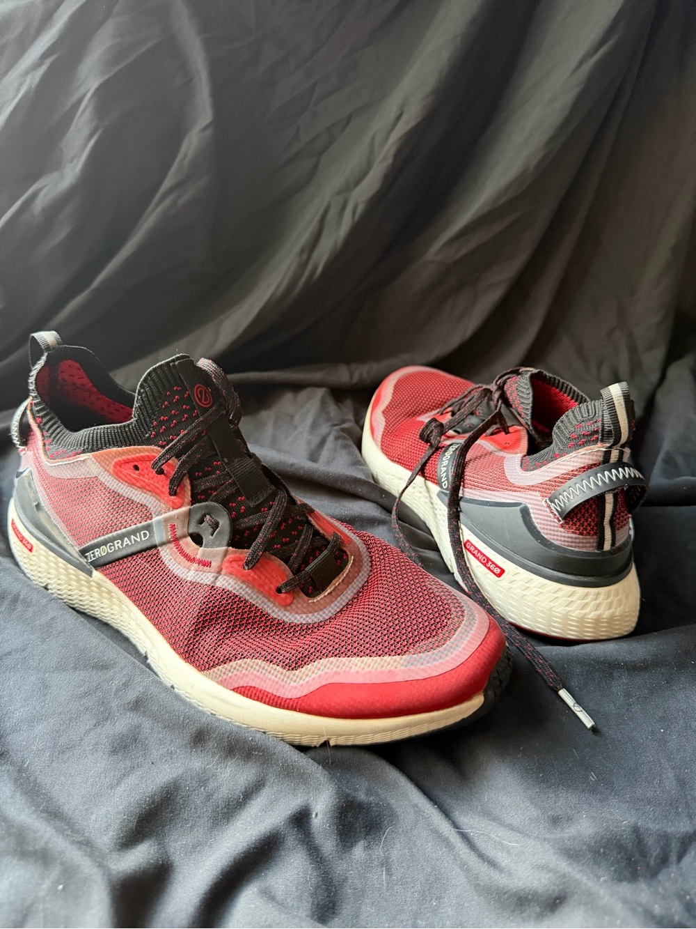 Cole Haan Men’s Red and Black Zerogrand Lightweight Sneakers